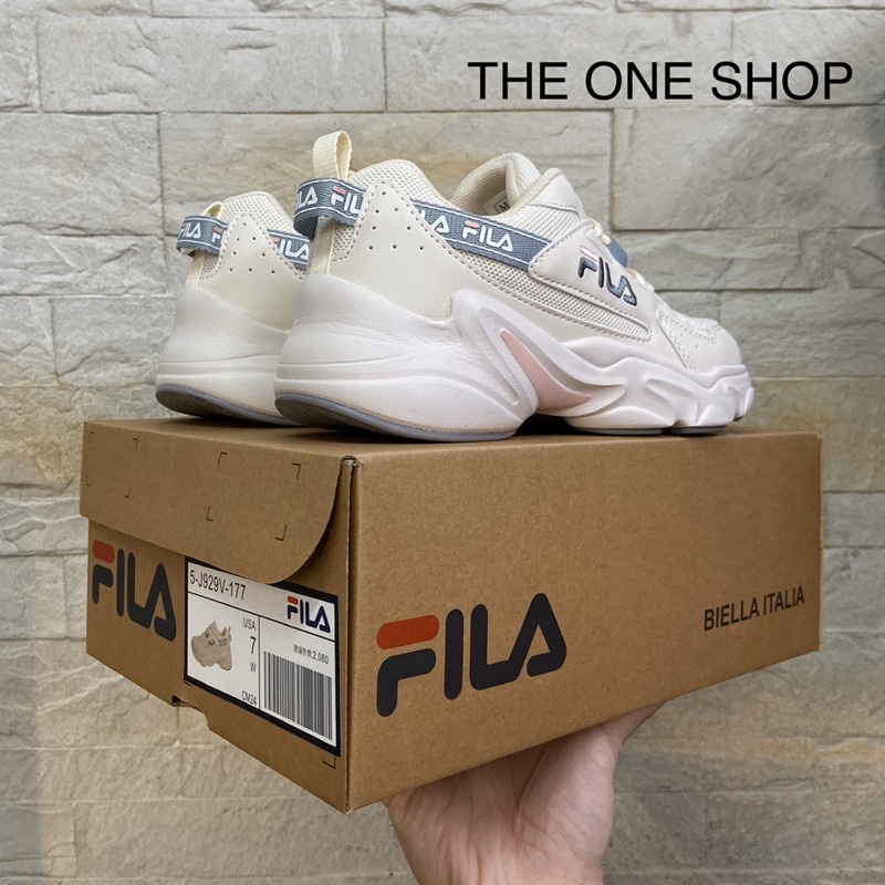 Image of TheOneShop FILA 老爹鞋 運動鞋 慢跑鞋 復古鞋 白色 奶油白 粉紅 5-J929W-177 #3