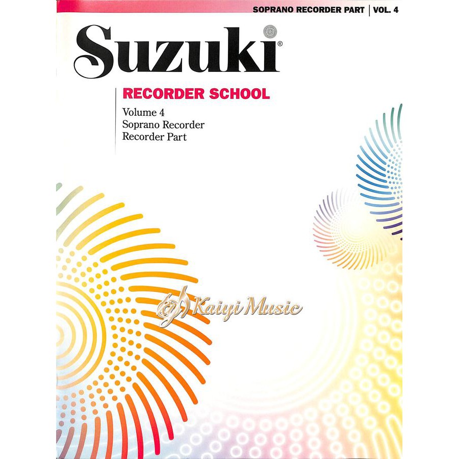 【凱翊︱AF】鈴木高音直笛教本第四冊Suzuki School Soprano Recorder Part 4