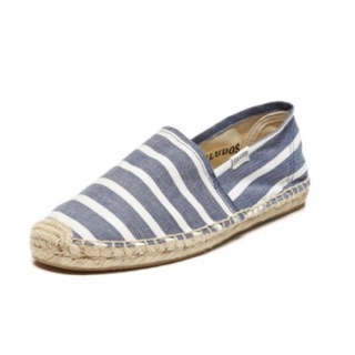 【現貨・度假必備】Soludos 草編鞋 海軍藍條紋 CLASSIC STRIPE 帆布鞋 女鞋 US9野餐海灘百搭款