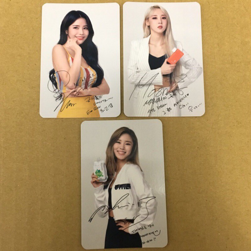 MAMAMOO EB小卡 小卡 官方小卡 Ever Bikini 玟星 輝人 頌樂 華莎 代言卡 EB卡