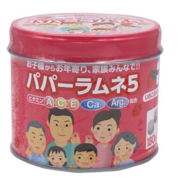 日本 大木製藥 兒童綜合維他命糖 草莓口味160錠