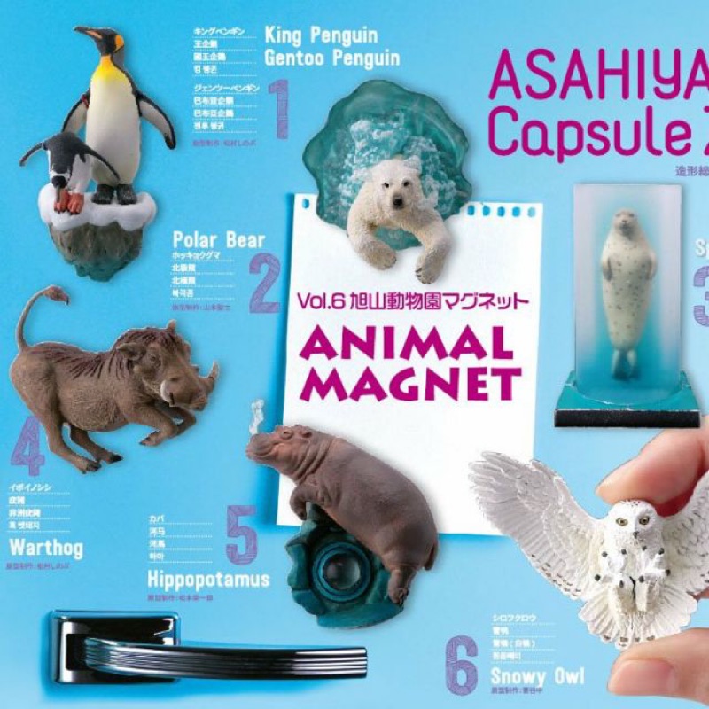 北海道旭山動物園海洋堂扭蛋第六彈 蝦皮購物