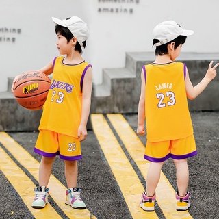 上衣+褲子 兒童籃球服套裝男女童中大童球衣幼兒男孩藍球訓練衣服兩件套%優質