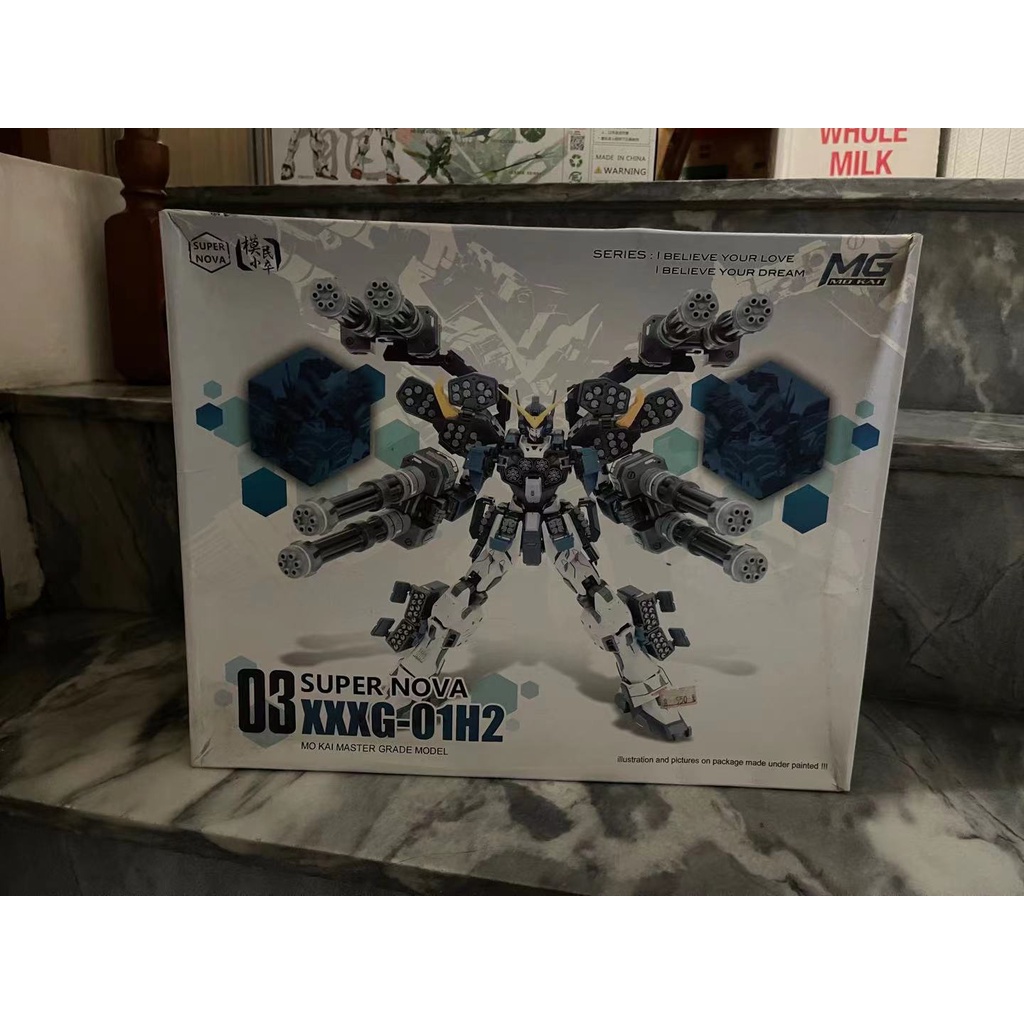 超新星 MG 1/100 SUPER NOVA 重武裝鋼彈 重炮型改 附地台水貼 槍架