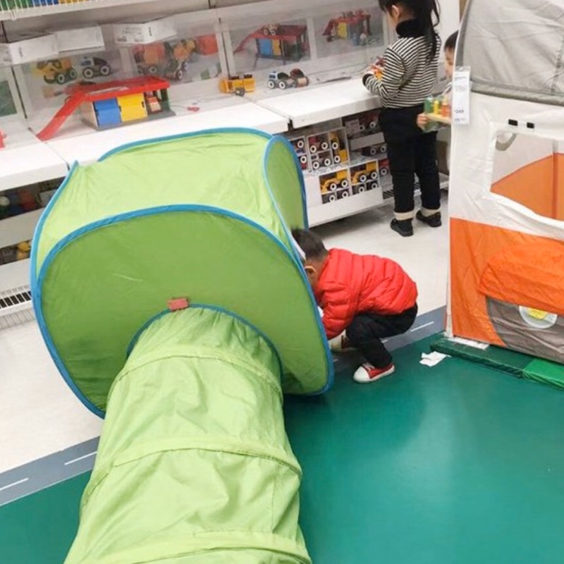 IKEA 綠色帳篷 含隧道