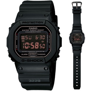 CASIO G-SHOCK 軍事風格霧黑休閒錶-DW-5600MS-1