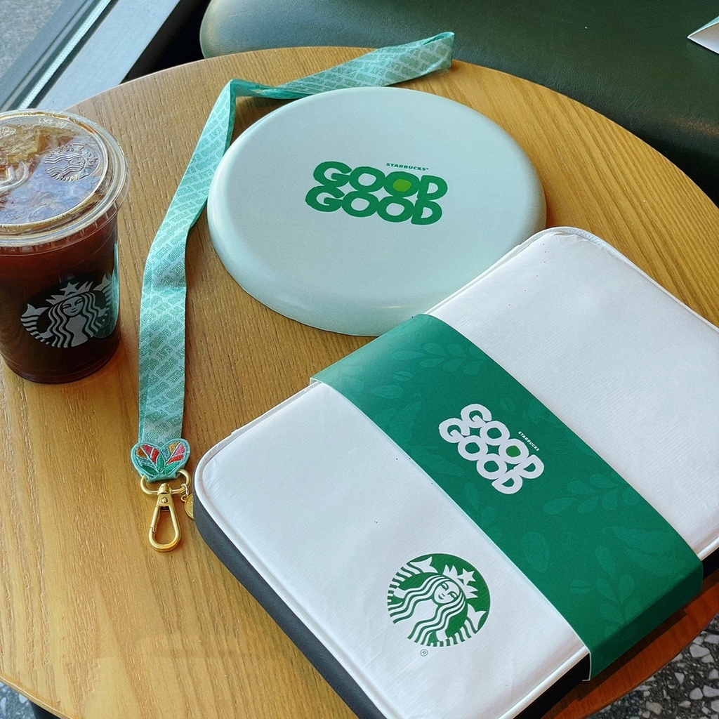 Starbucks官方正品！星巴克周邊藏品星巴克周邊環保露營飛盤