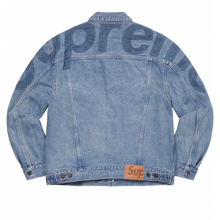 Supreme Inset Logo Denim Trucker