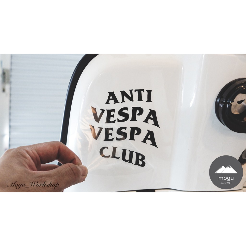 [膜谷汽機車包膜工作室] 偉士牌 VESPA SPRINT 翻玩Anti Vespa Vespa Club 貼紙