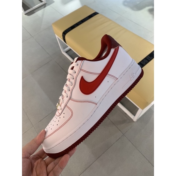 Nike Air Force 1 07 AF1 白 紅 紅線 復古 馬到成功 DA8478-101