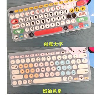 羅技鍵盤膜可愛，羅技K480 / K380鍵盤保護膜，筆記本電腦鍵盤蓋和保護套，彩色矽膠鍵盤膜簡單透明