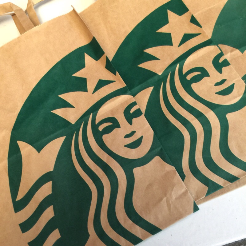Starbucks星巴客 星巴克 紙袋/牛皮紙袋/禮物袋/收納袋/環保袋/手提袋/包裝袋～美人魚款🧜‍♀️ 櫻花款🌸