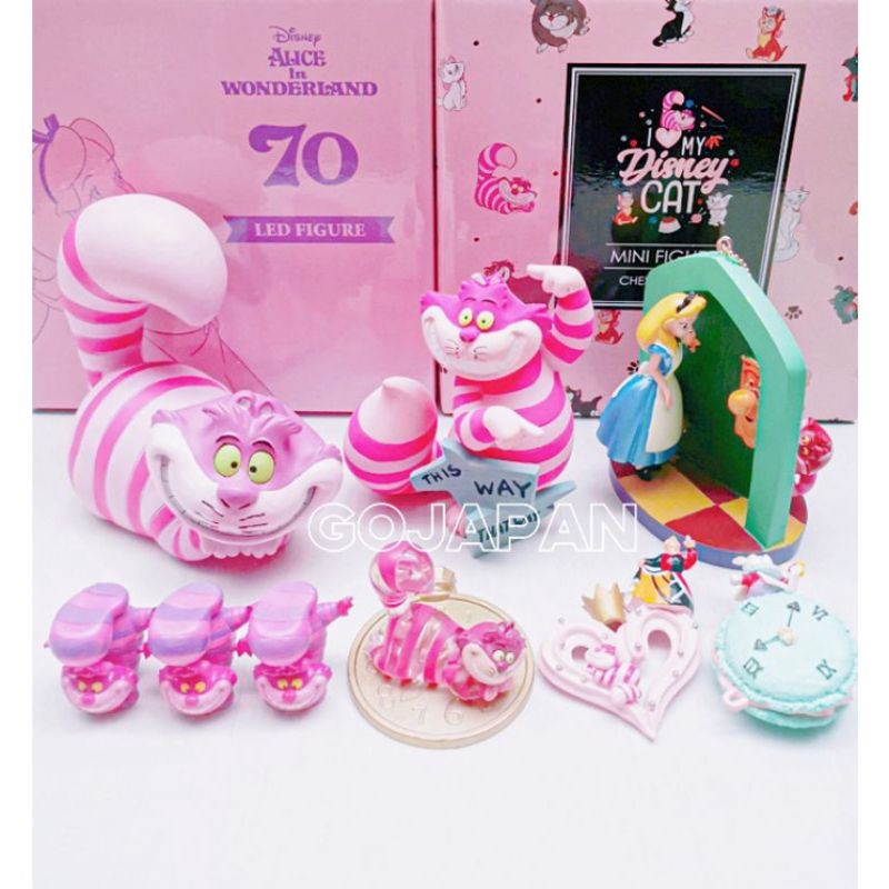 日貨雜貨舖❤️日本 愛麗絲夢遊仙境LED柴郡貓妙妙貓笑笑貓公仔扭蛋轉蛋盒玩食玩盲盒盲抽東京迪士尼商店聖誕節吊飾魯斯佛貓咪