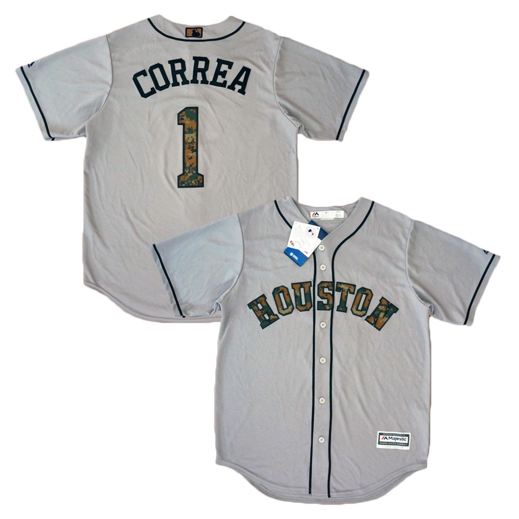 休士頓太空人隊 Carlos Correa 2016 陣亡將士紀念日 Cool Base 球衣