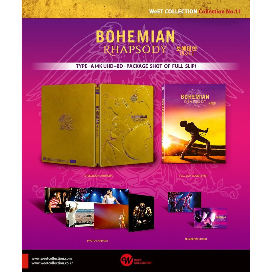 [藍光先生UHD] 波希米亞狂想曲 Bohemian Rhapsody UHD + BD 雙碟鐵盒A版 [限量1400]