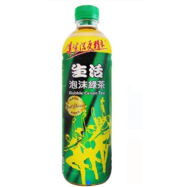 生活 泡沫綠茶 590ml 2瓶入