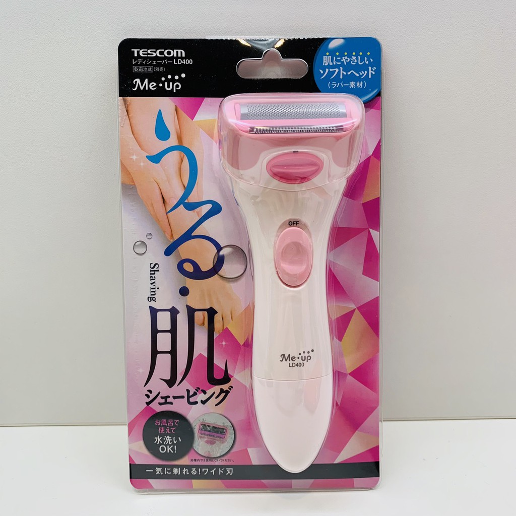 日本tescom Ld400 女用電動除毛刀脫毛器電池式全機防水沐浴可用沐浴可用粉紅色 蝦皮購物