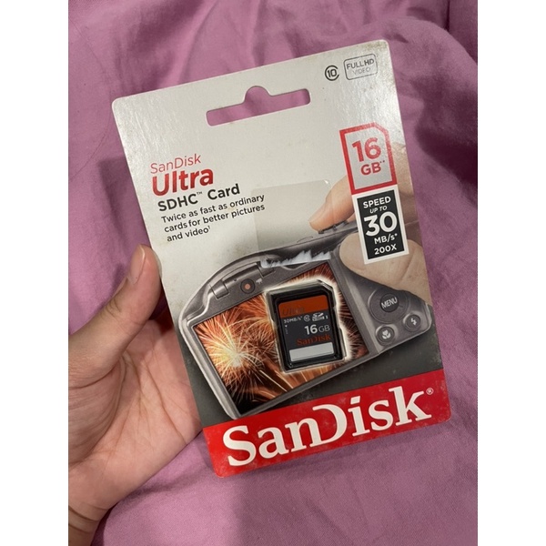 全新未拆封SanDisk快閃記憶卡終身保固16G/30MB/S/Ultra