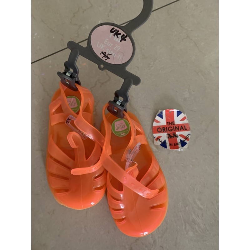 英國juju粉橘果凍鞋（英國製）