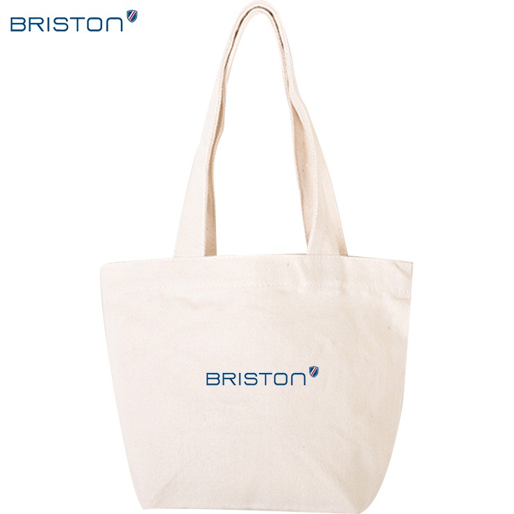 BRISTON 帆布托特包 能裝得下兩杯手搖飲 超好用的 米白 小托特包 提袋 購物袋 托特包