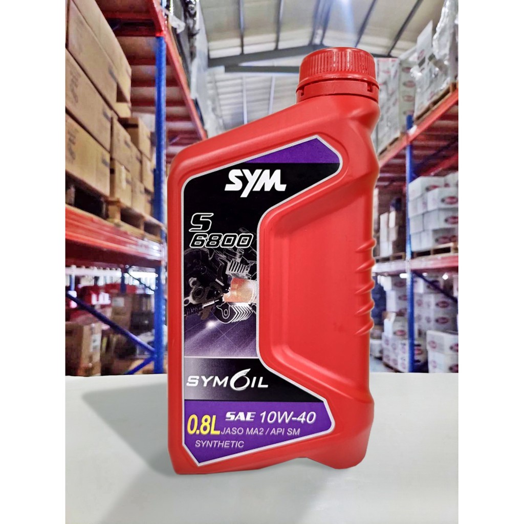 『油工廠』SYM OIL 三陽 S6800 10W40 合成機油 陶瓷汽缸 SYM GT GR JET FT 0.8