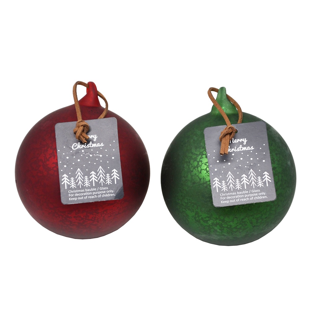 【YU Living】聖誕裝飾球二件組 聖誕樹吊飾 擺飾 掛件(2色) [折扣碼現折]