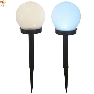 含稅廠家直營特價特價超值2入球形太陽能自動光控LED(白黃光可選)庭園燈草坪燈插地燈(RB32102)