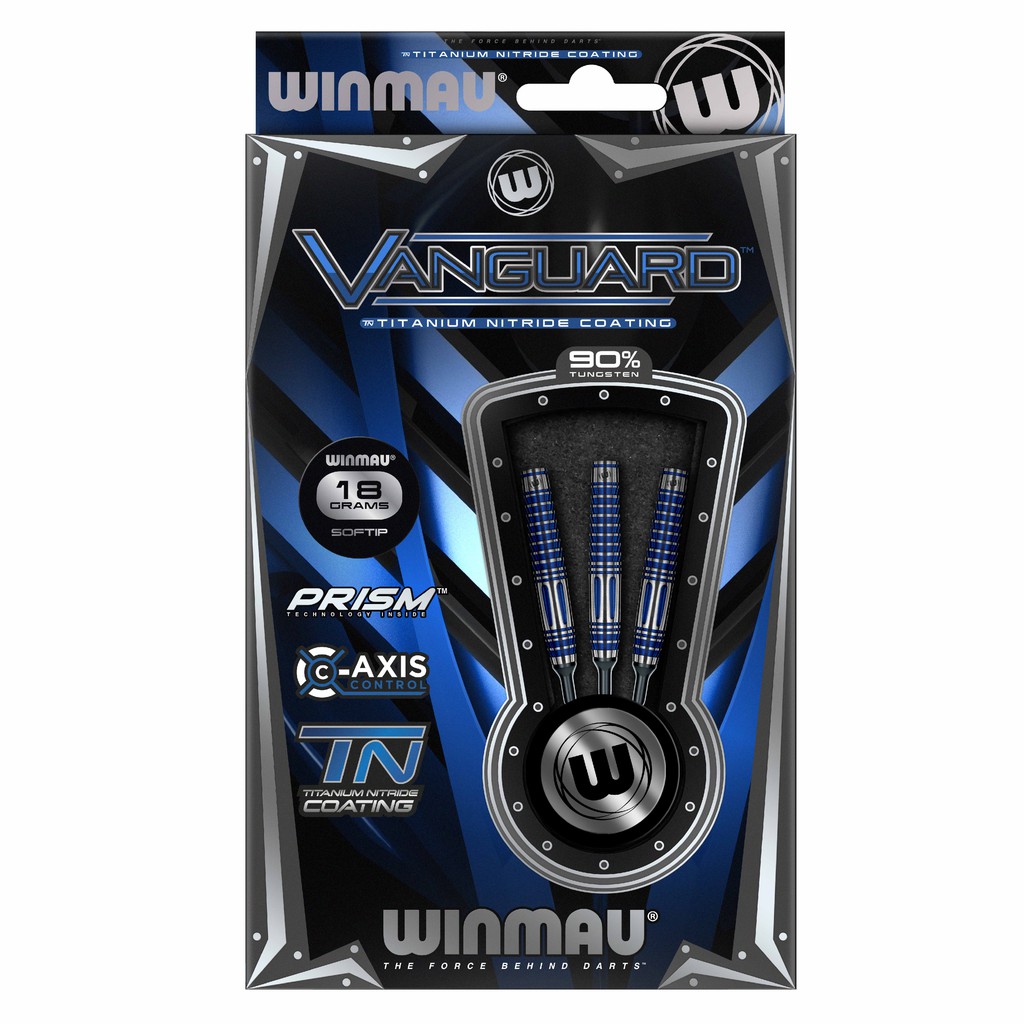 專業飛鏢 WINMAU原廠正品 Vanguard 90%鎢鋼鏢 18g (魚雷鏢)