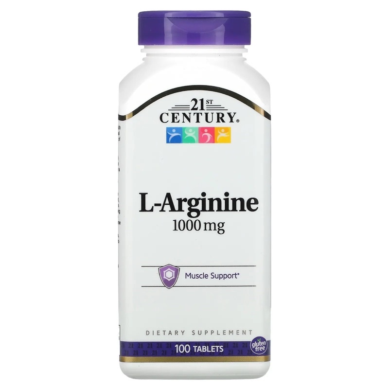 [愛蓮] 現貨在台 21st century 21世紀 L-arginine左旋精氨酸 1000mg/100粒