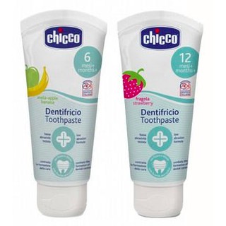 Chicco 兒童木糖醇-含氟牙膏(蘋果香蕉/水果草莓)50ml