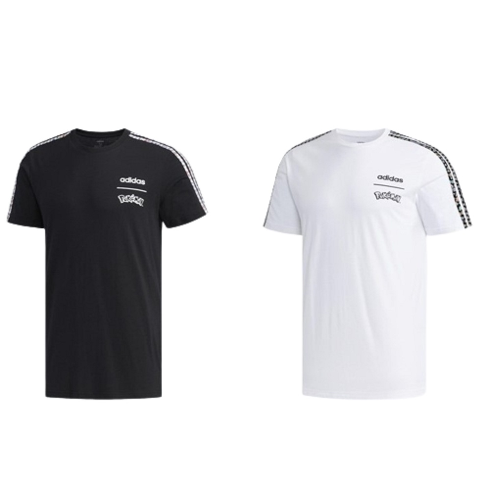 Adidas 愛迪達2020聯名寶可夢經典三線運動上衣休閒短袖T恤FM6034 FM6029廠商直送| 蝦皮購物