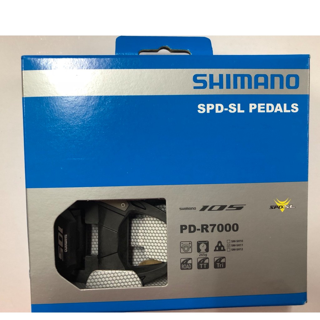 『時尚單車』現貨 Shimano 105 R7000 碳纖維 踏板 卡踏 附SM-SH11