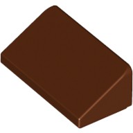 磚家 LEGO 樂高 紅棕色 Slope 30 1x2x2/3 平滑小斜角 30度 平滑磚 85984