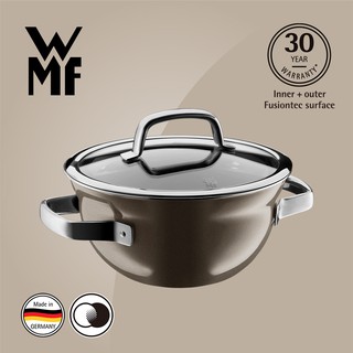 【贈不鏽鋼蒸盤+計時器】德國WMF FUSIONTEC 調理鍋20CM 2.3L(棕銅色)