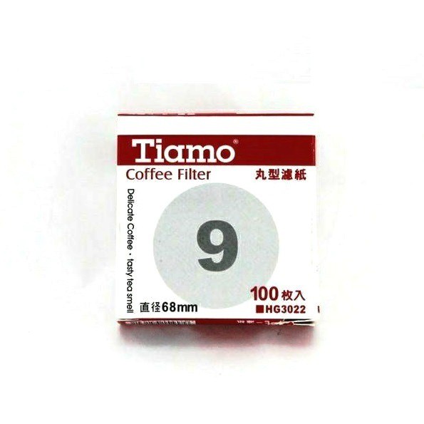 Tiamo 9號 丸型 圓形 濾紙 HG3022 冰滴壺 摩卡壺☕咖啡商城 COFFEE MALL