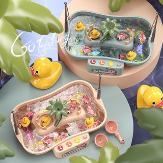 現貨《釣魚玩具】電動旋轉音樂燈光玩具 多功能釣魚池 ♥ 商檢合格 戲水 釣魚池玩具 ♥ 親子互動 洗澡 兒童釣魚 玩具