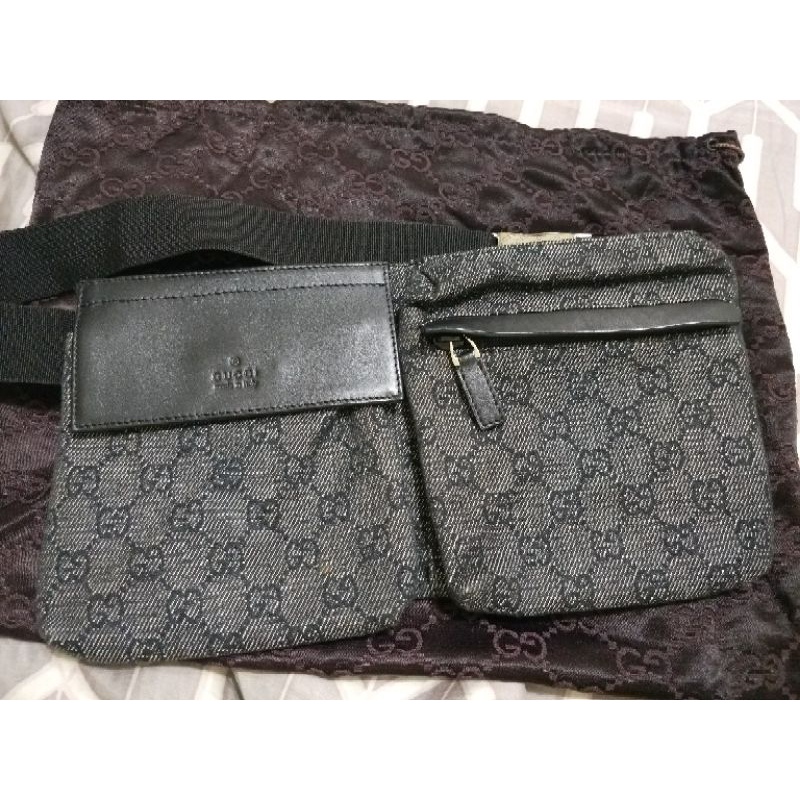 Gucci 經典老花隨身GG Logo腰包/胸前包-Belt/Body Bag義大利製