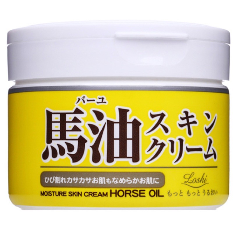日本Loshi🇯🇵馬油乳霜220g甘油、馬油、乳油木果油