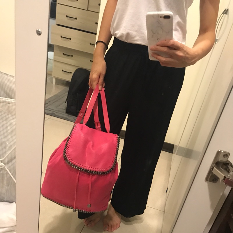 Stella McCartney 粉色包包 全新 展示品 後背包