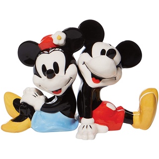 Enesco精品家飾 Disney 迪士尼 米奇與米妮 鹽罐&胡椒罐組(兩入組) EN28657
