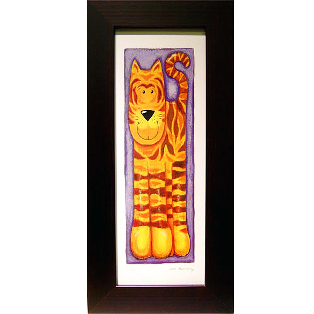 可愛動物系列之老虎 世界名畫 掛畫 複製畫 壁飾 22x46cm
