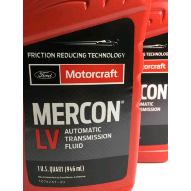 福特 原廠變速箱油 Mercon LV ，Ford (946ml) 五瓶