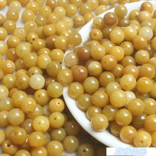GZXY818-（50pcs）廠商直銷產地直銷8mm天然老黃龍DIY材料大全玉散珠 DIY材料大全玉石DIY飾品