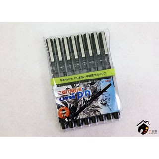 日本MITSUBISHI三菱 uni pin 200 FINE LINE 耐水性代針筆套組-8支入