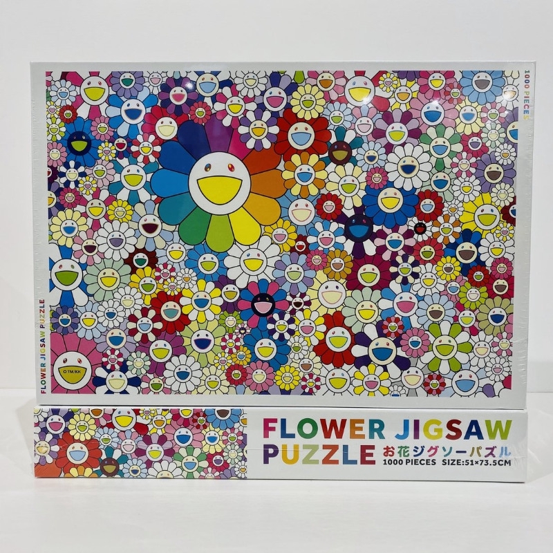 日本/村上隆紀念拼圖 Takashi Murakami Rainbow Flower 太陽花 花/1000片