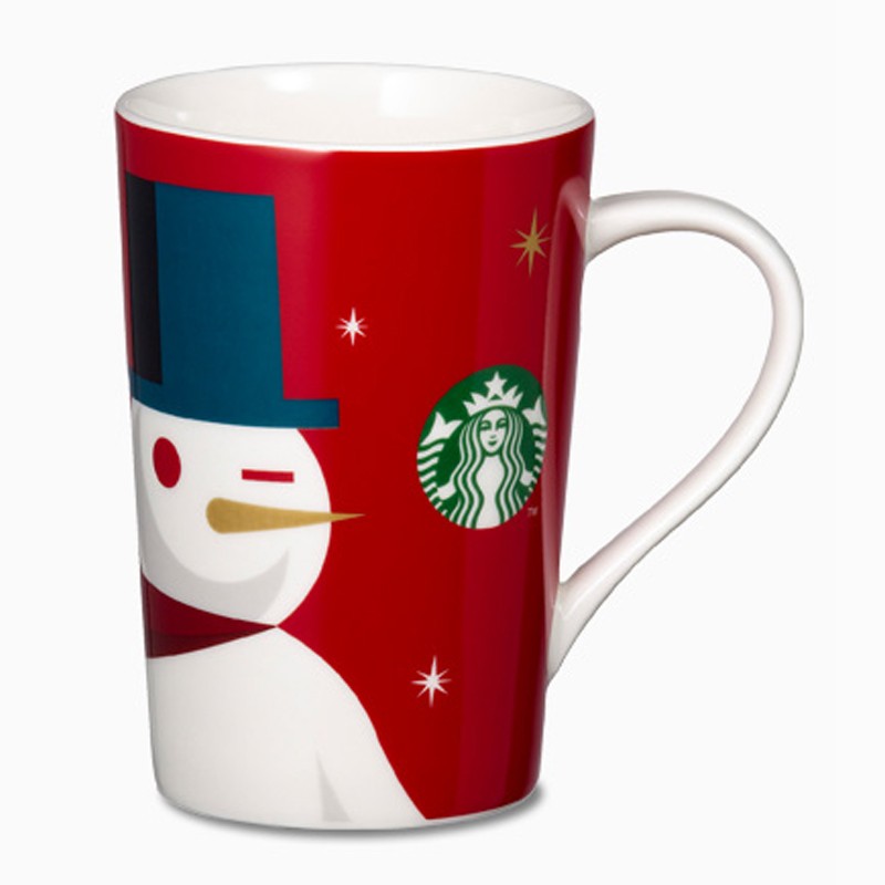 Starbucks 台灣星巴克 2012 聖誕節 耶誕Togo 雪人 紅杯 馬克杯 12oz 紅杯