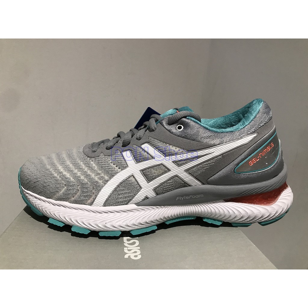 台灣公司貨 ASICS 亞瑟士 GEL NIMBUS 22 D寬楦 緩衝型 女 慢跑鞋 灰 1012A586-020