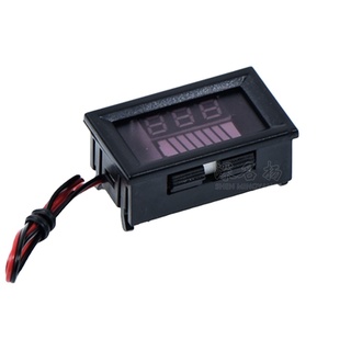 （一站購）電動車電瓶蓄電池電量表顯示器直流數顯鋰電池車用電壓表12V-60V