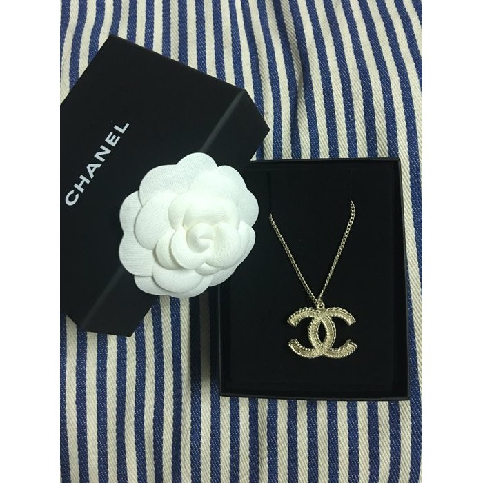 *全新正品*Chanel C C Logo 珍珠項鍊