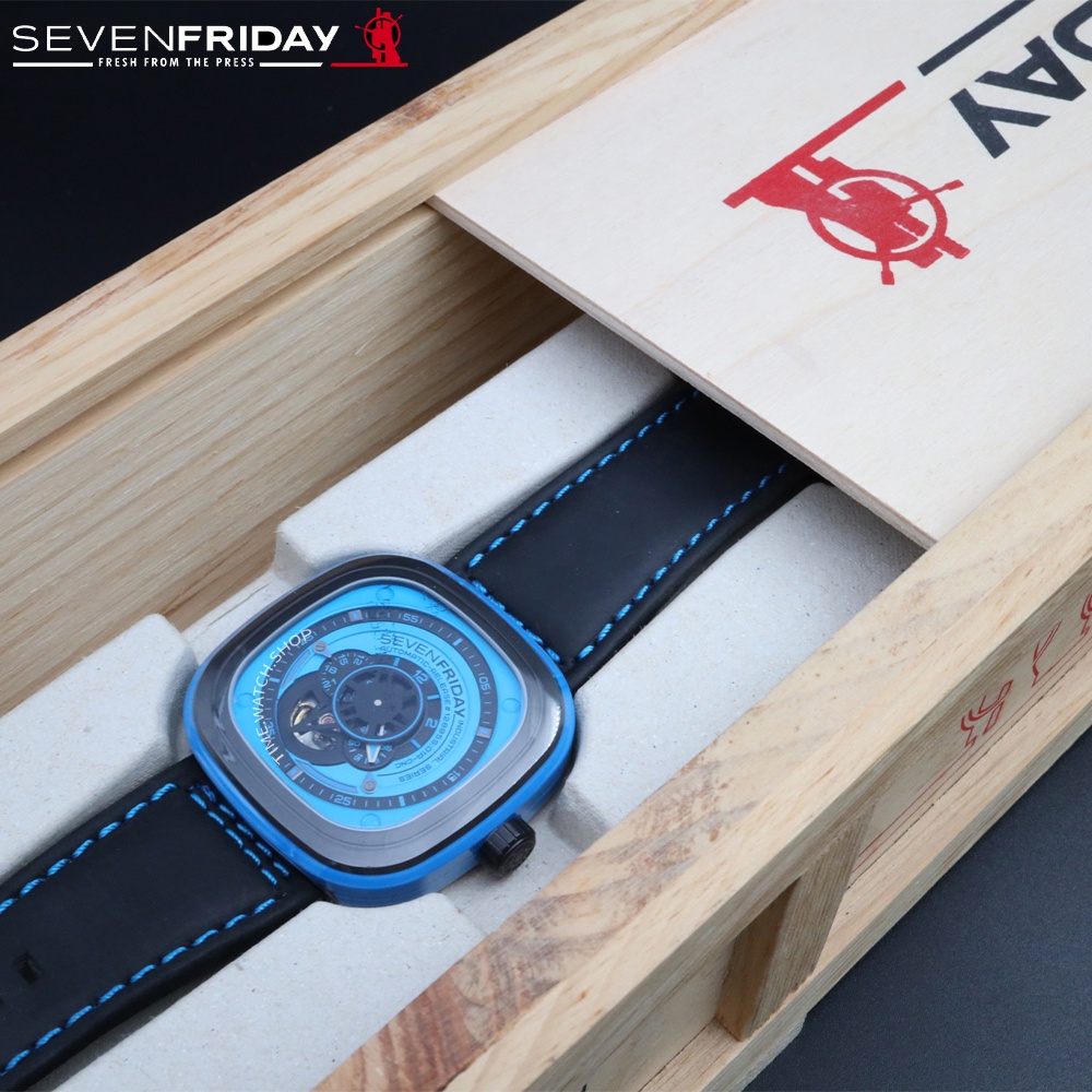 【高雄時光鐘錶】SEVENFRIDAY 七個星期五 P1-4 藍面 潮流新興瑞士機械腕錶 機械錶 公司貨 手錶男錶生日